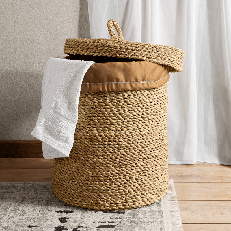 Laundry Basket, 45 cm, Beige - KM-EG170-22