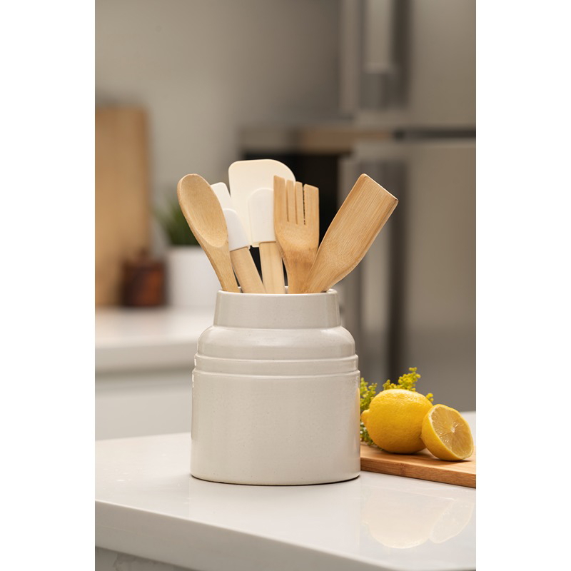 Mia Spoon Holder, 15 cm, White - KM-EG170-23