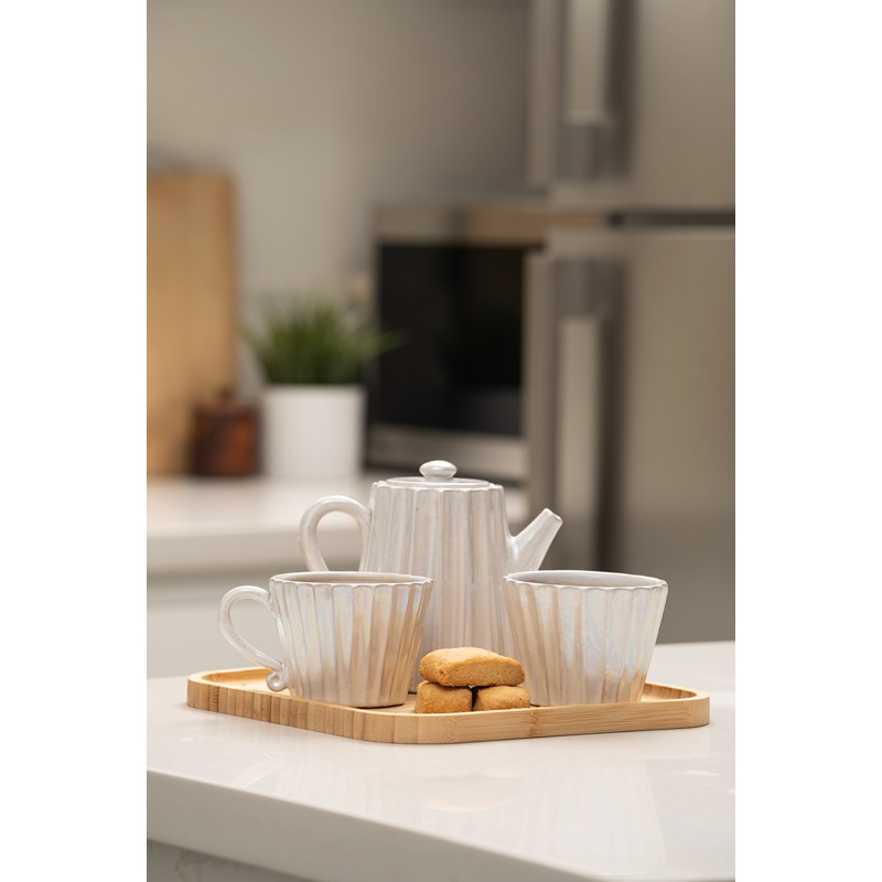 Alice Tea Set, Multiple Sizes, White - KM-EG170-24