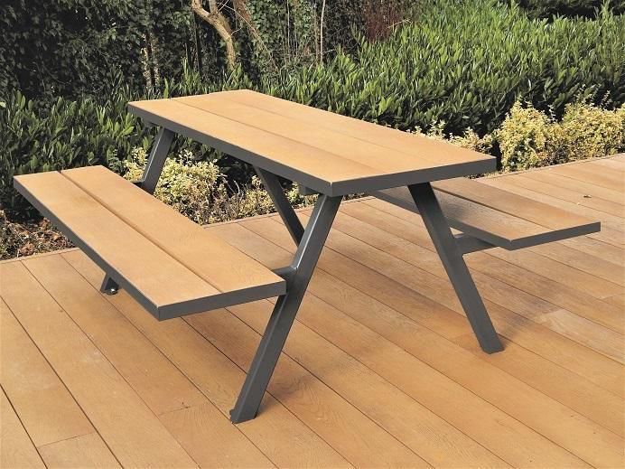 طقم سفرة مع كراسي، 3 قطع، خشبي فاتح/أسود - KM-EG179-86