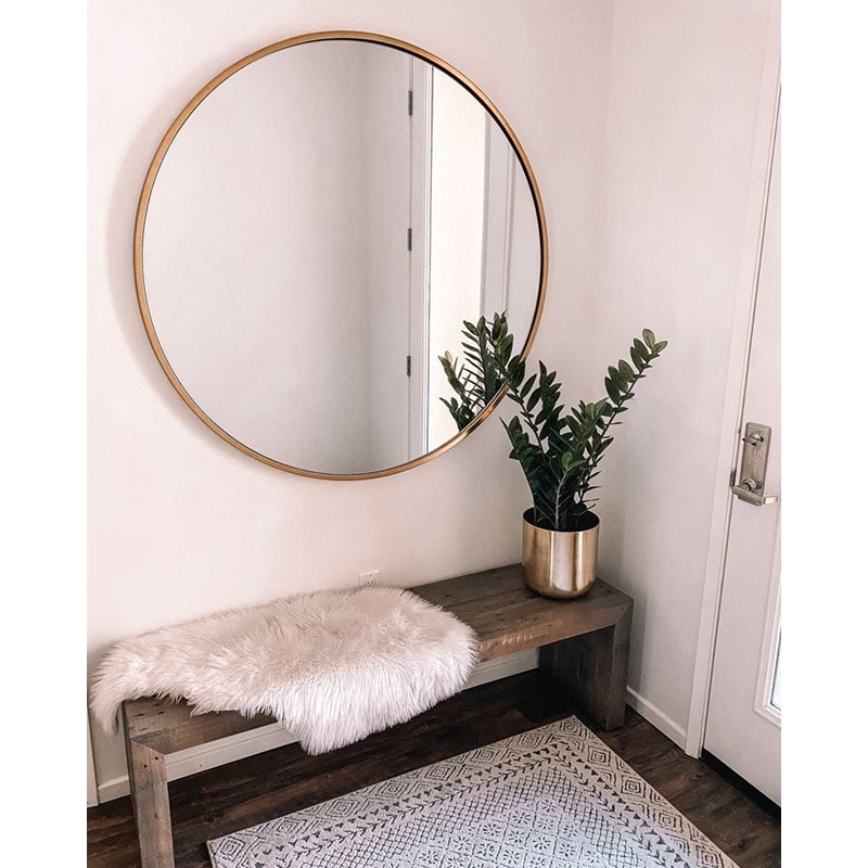 مراية حائط، 70 سم، ذهبي - KM-EG179-111