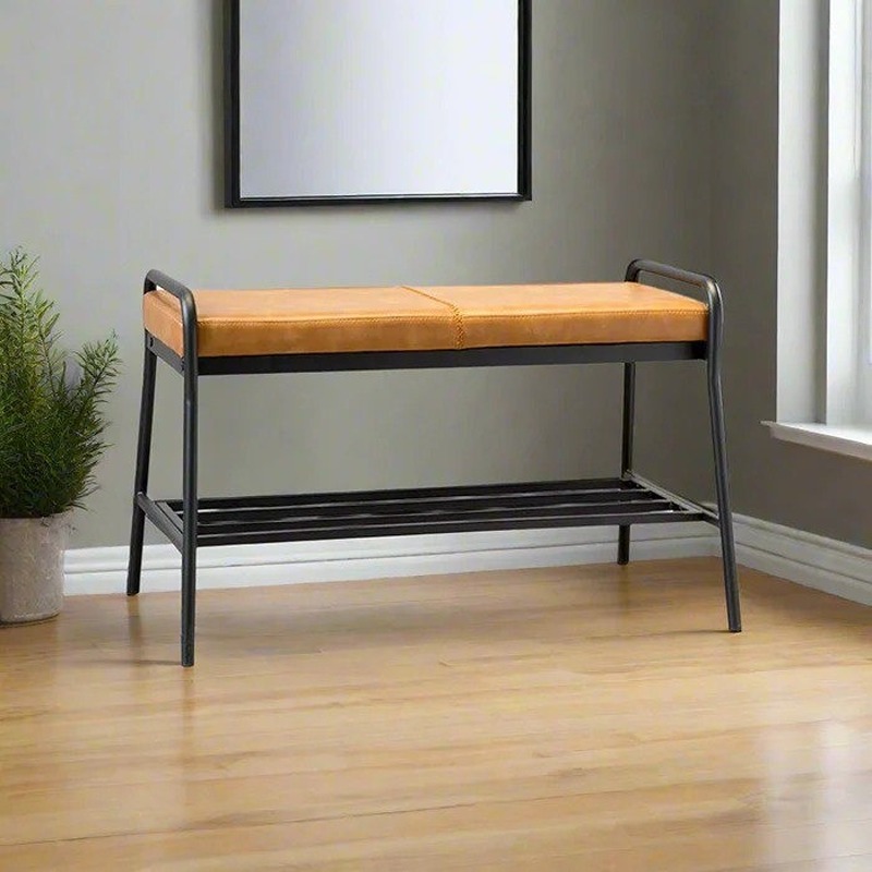 رف أحذية، 79 سم، برتقالي/أسود - KM-EG179-129