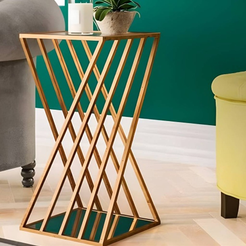 طاولة جانبية، 40 سم، ذهبي - KM-EG179-227