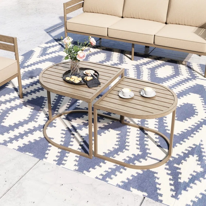 ترابيزه خارجيه, قطعتين, بيج - KM-EG180-130