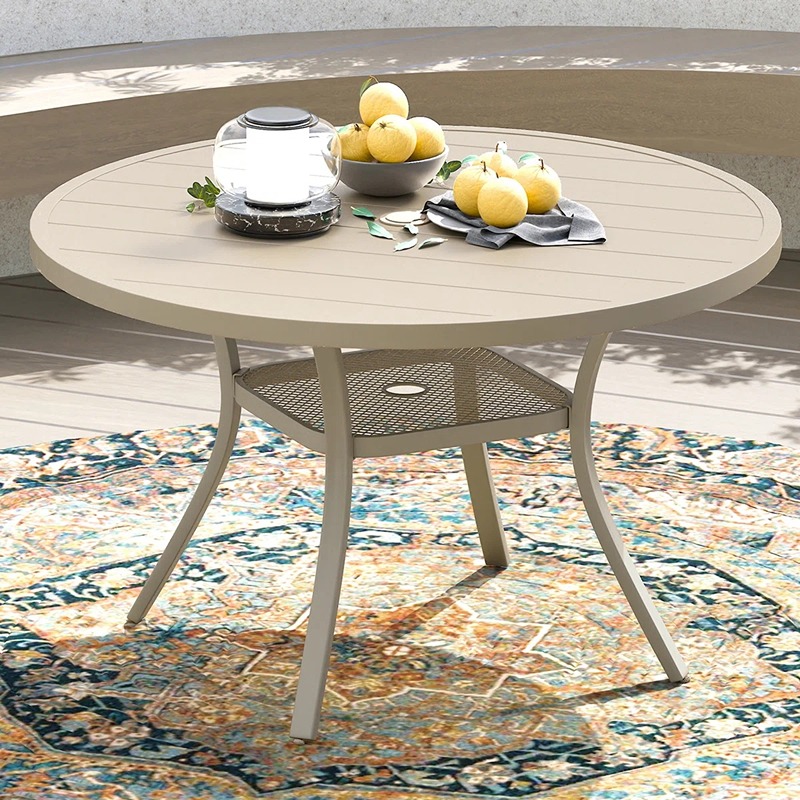 ترابيزه خارجيه, 100 سم, بيج فاتح - KM-EG180-136