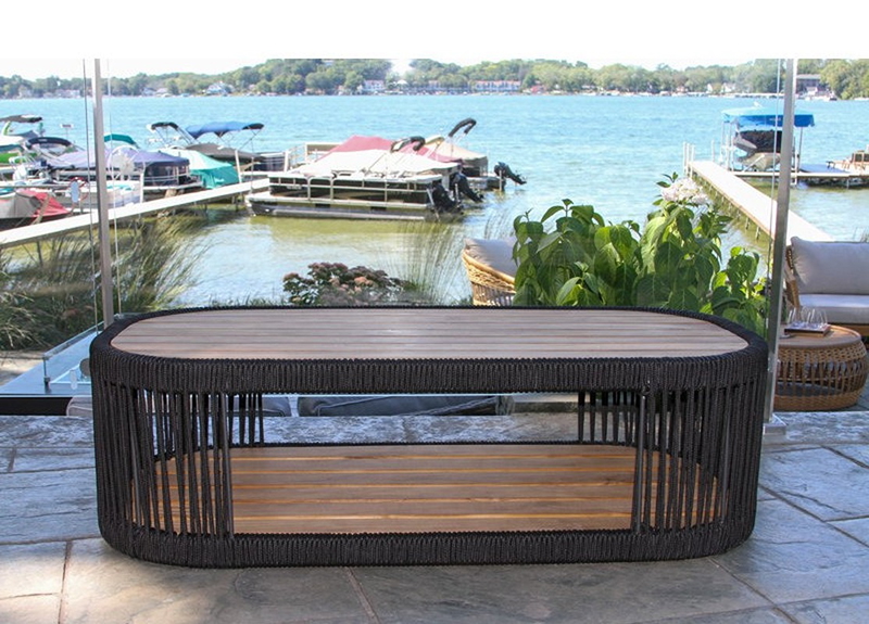 ترابيزه خارجيه, 120 سم, اسود - KM-EG180-143