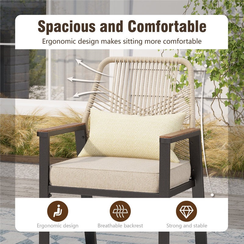 سفره خارجيه, 5 قطع, اسود/بيج - KM-EG180-117