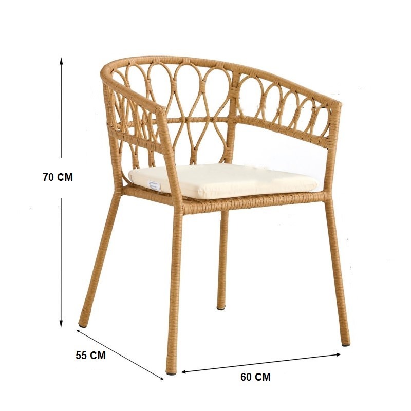 سفره خارجيه, 5 قطع, بيج - KM-EG180-119