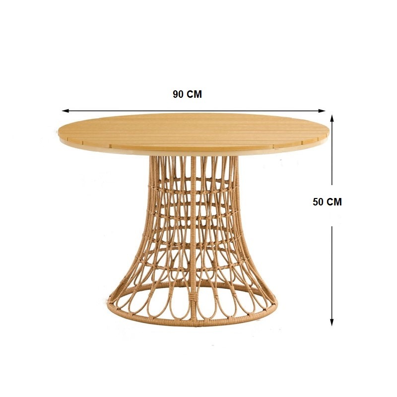 سفره خارجيه, 5 قطع, بيج - KM-EG180-119