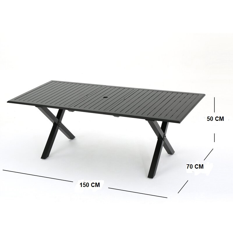 سفره خارجيه, 7 قطع, بني/ اسود - KM-EG180-120