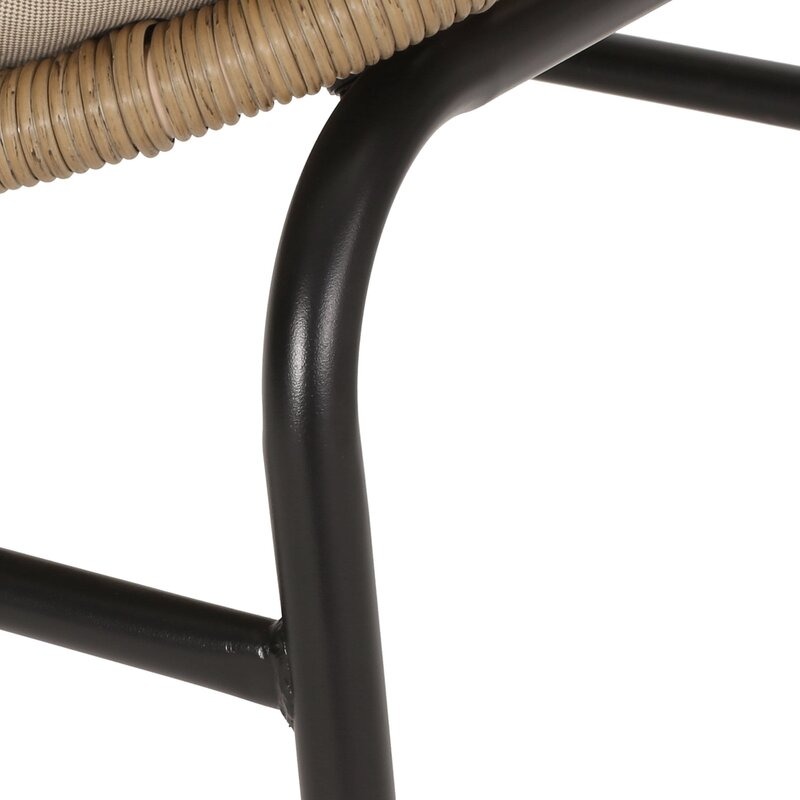 سفره خارجيه, 7 قطع, اسود/بيج - KM-EG180-121