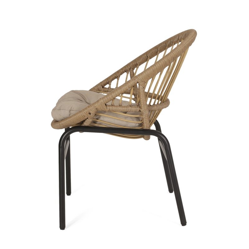 سفره خارجيه, 7 قطع, اسود/بيج - KM-EG180-121