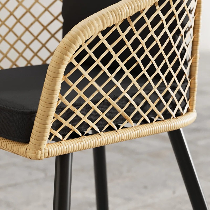 سفره خارجيه, 5 قطع, اسود/بيج - KM-EG180-122