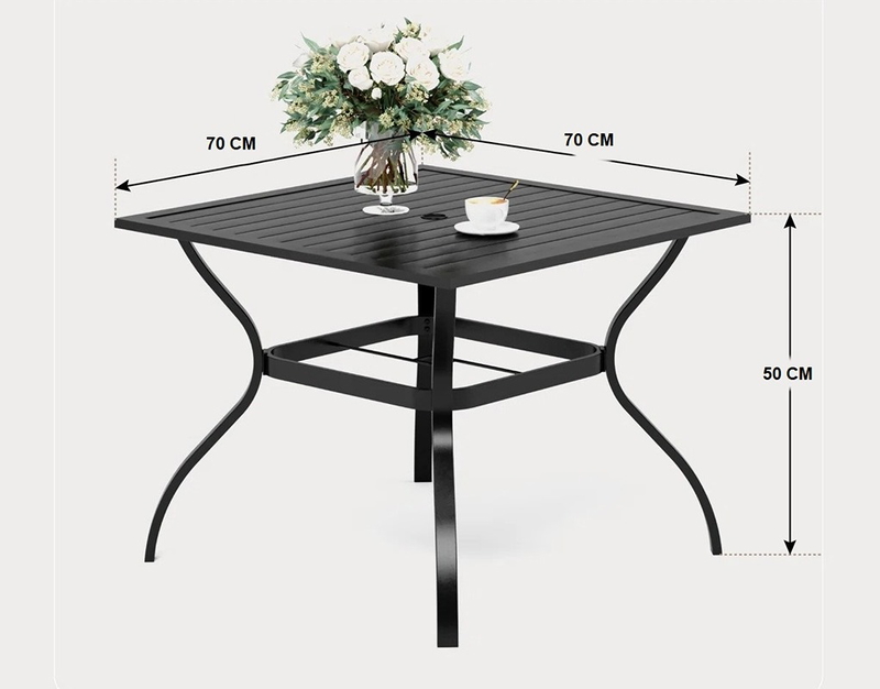 ترابيزه خارجيه, 70 سم, اسود - KM-EG180-128