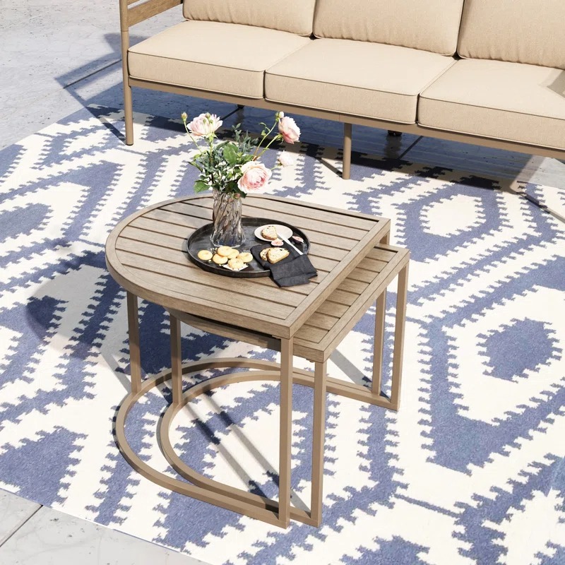 ترابيزه خارجيه, قطعتين, بيج - KM-EG180-130