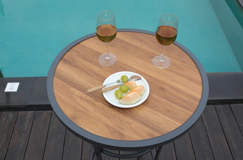 ترابيزه خارجيه, 40 سم, اسود/ بيج - KM-EG180-132