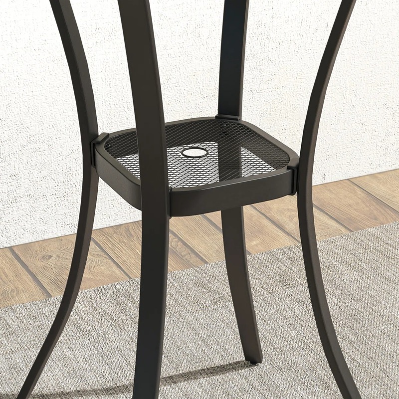 ترابيزه خارجيه, 40 سم, اسود - KM-EG180-133