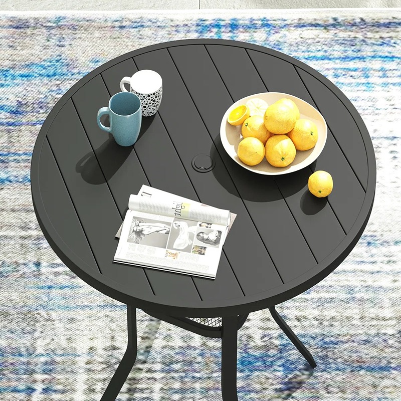 ترابيزه خارجيه, 40 سم, اسود - KM-EG180-133