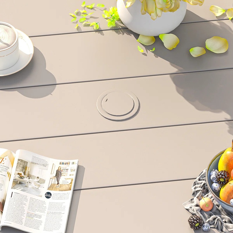 ترابيزه خارجيه, 100 سم, بيج فاتح - KM-EG180-136