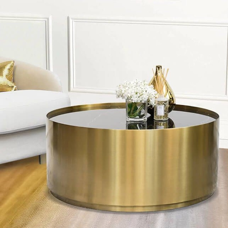 Coffee Table, 80 cm, Gold - KM-EG177-60