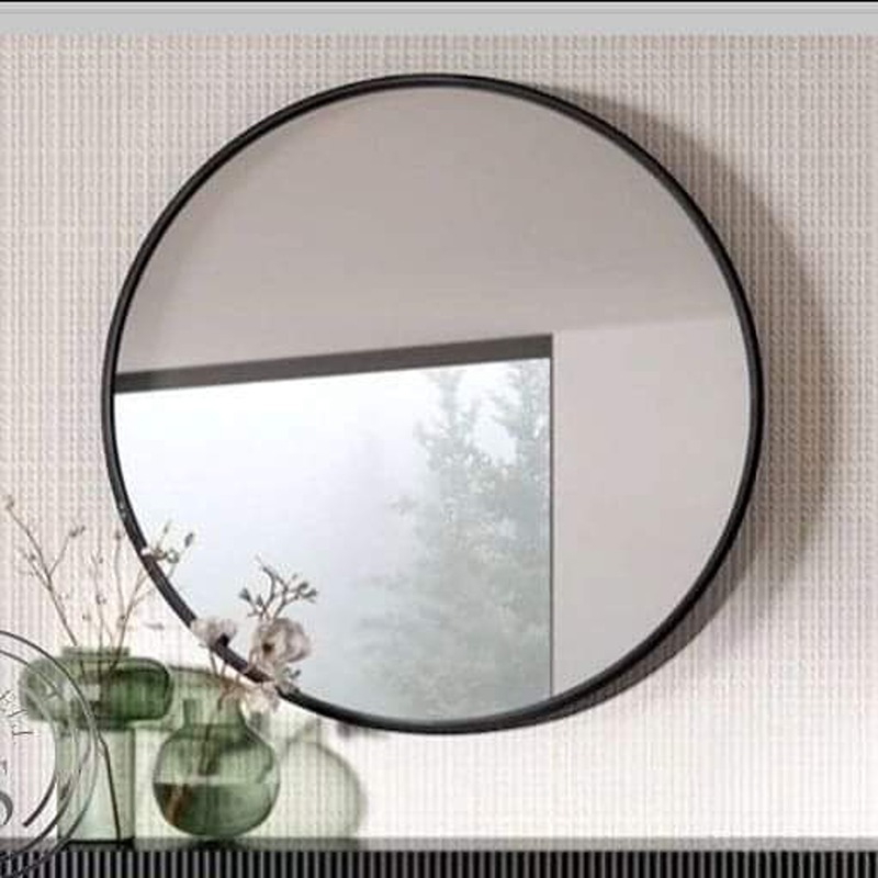 Wall Mirror, 80 cm, Black - KM-EG177-66