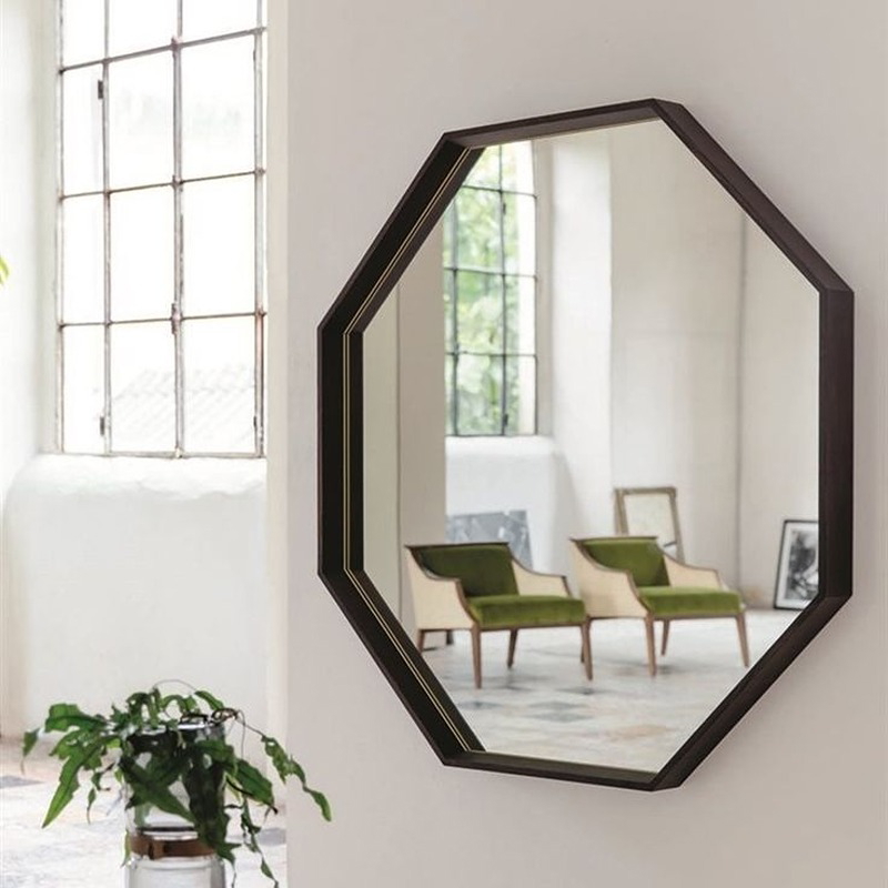 Wall Mirror, 80 cm, Black - KM-EG177-80