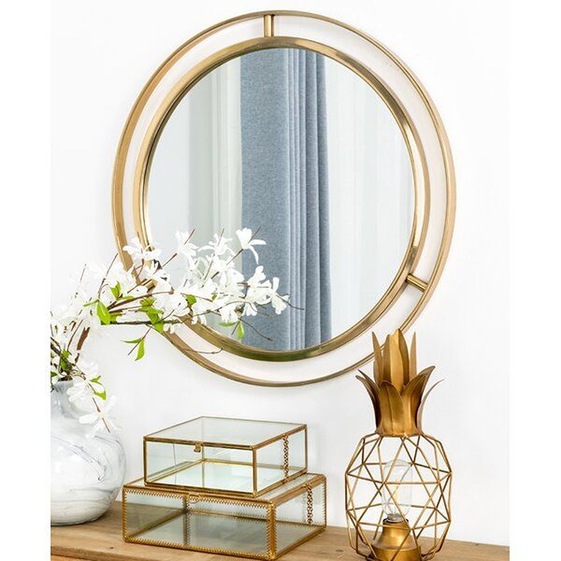 Wall Mirror, 80 cm, Gold - KM-EG177-82