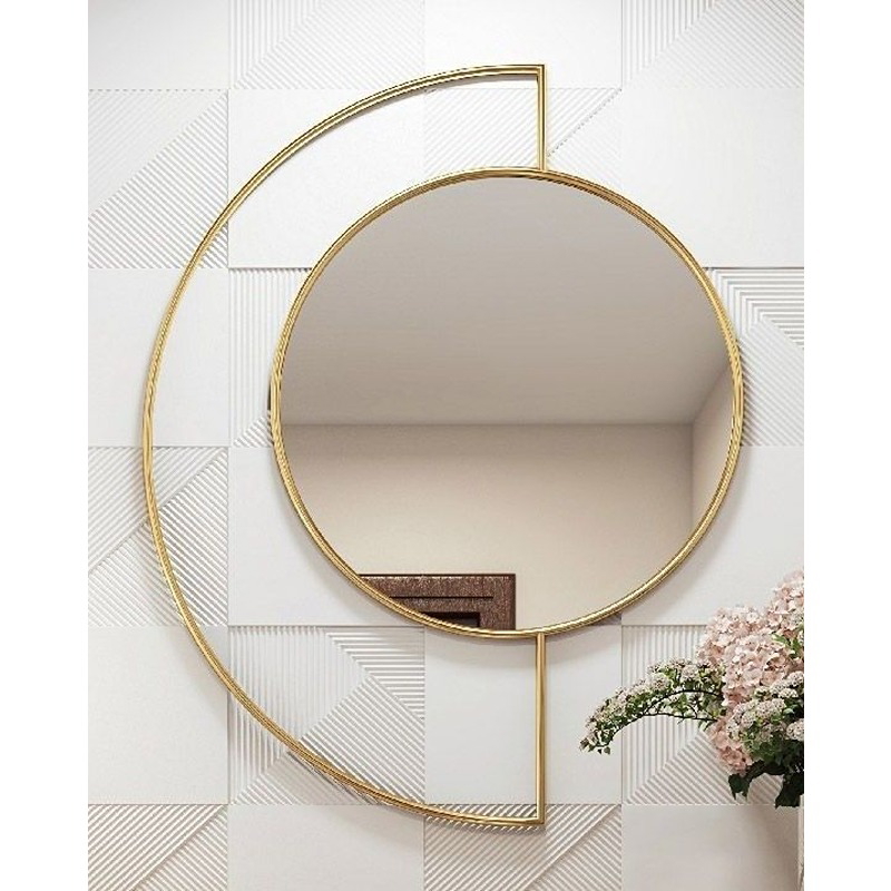 Wall Mirror, 80 cm, Gold - KM-EG177-83