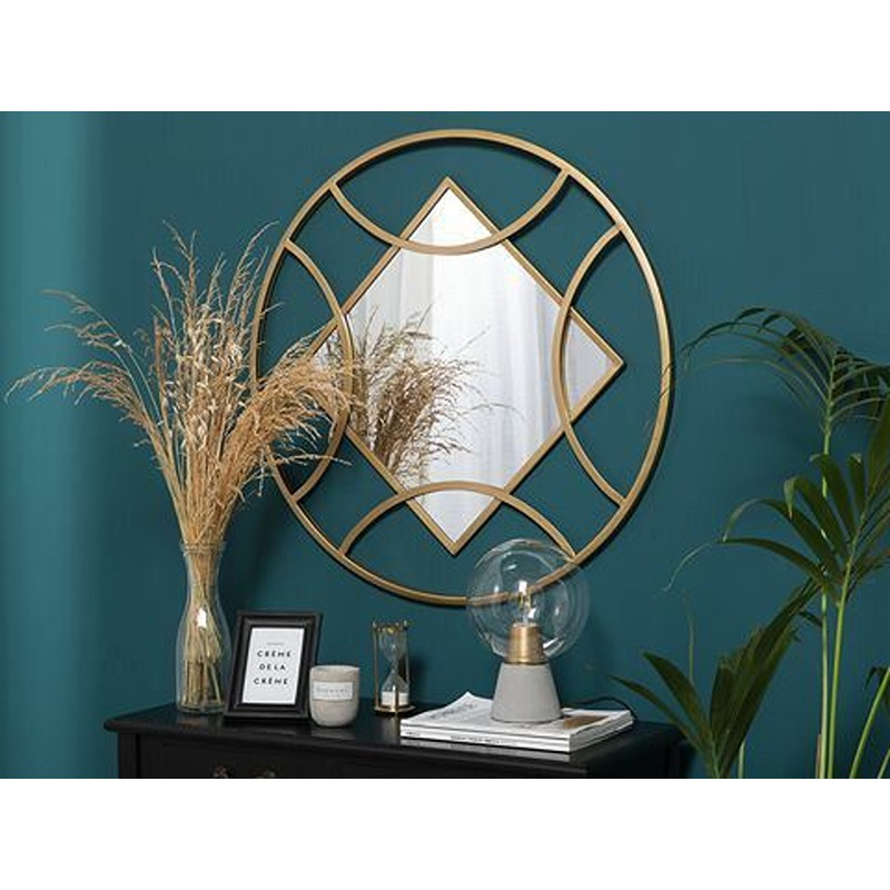 Wall Mirror, 80 cm, Gold - KM-EG177-84