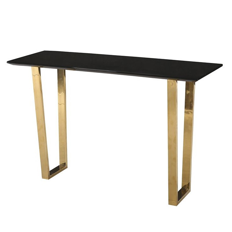 Console, 120 cm, Black/Gold - KM-EG177-89