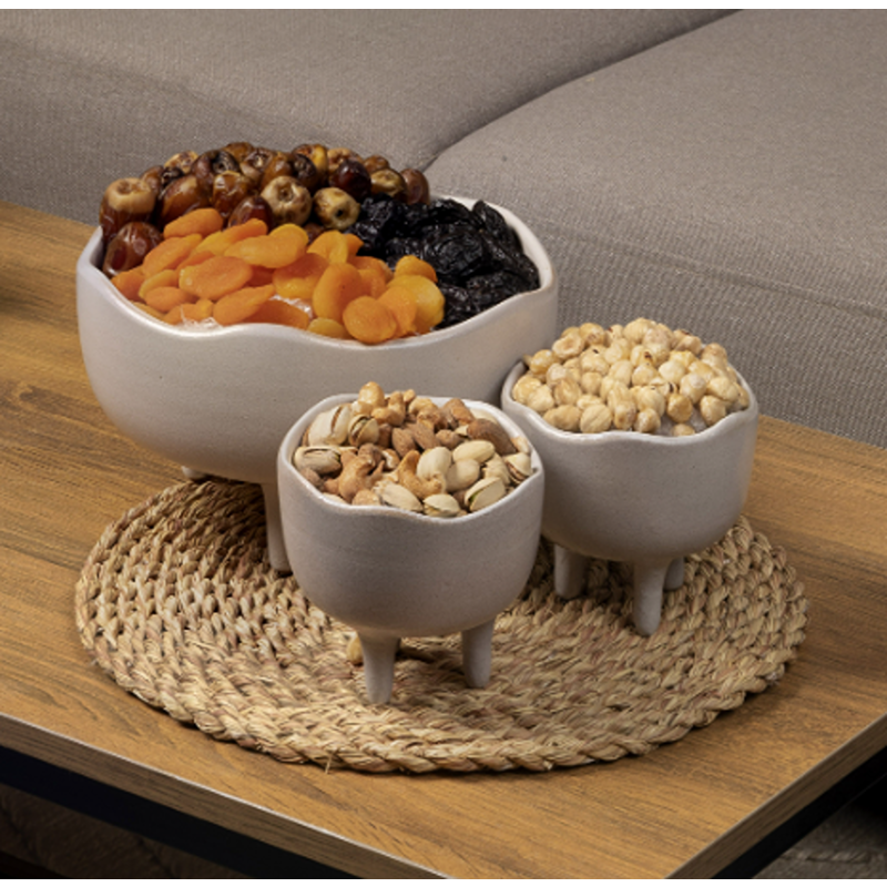 Leggy Bowls Set, 3 Pcs, Multiple Colors - KM-EG170-29