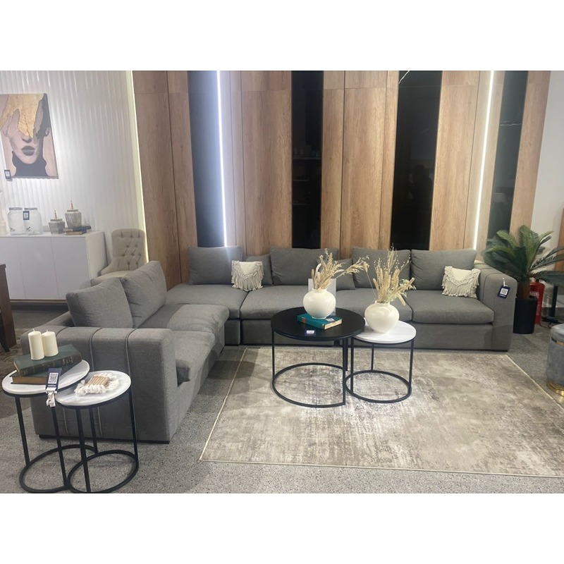 ركنة، 140 × 140 سم، رمادي - KM-EG182-02