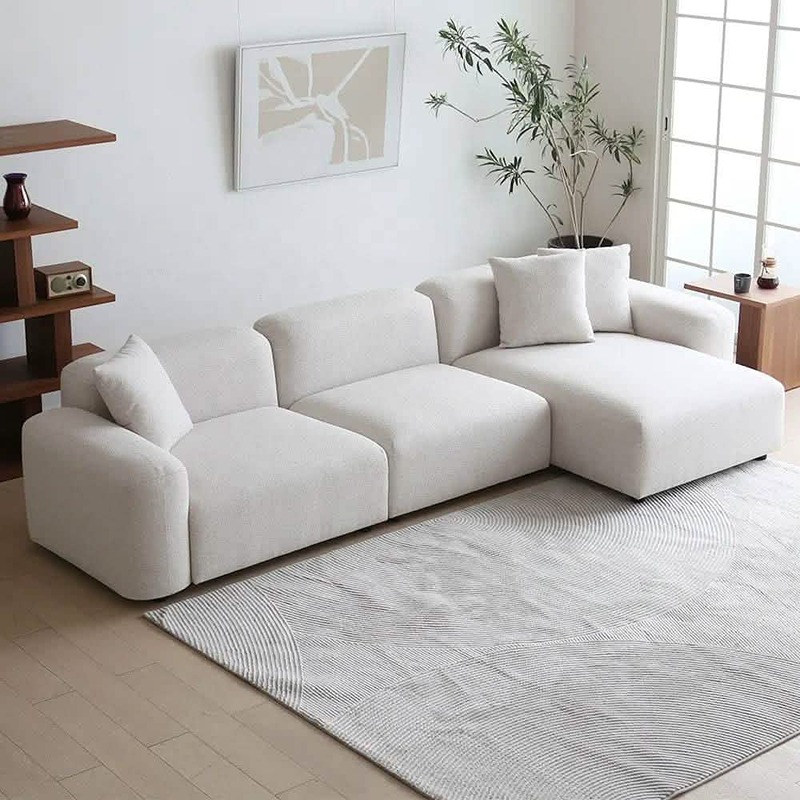 L-Shape Sofa, 300 × 200 cm, Off White - KM-EG178-94