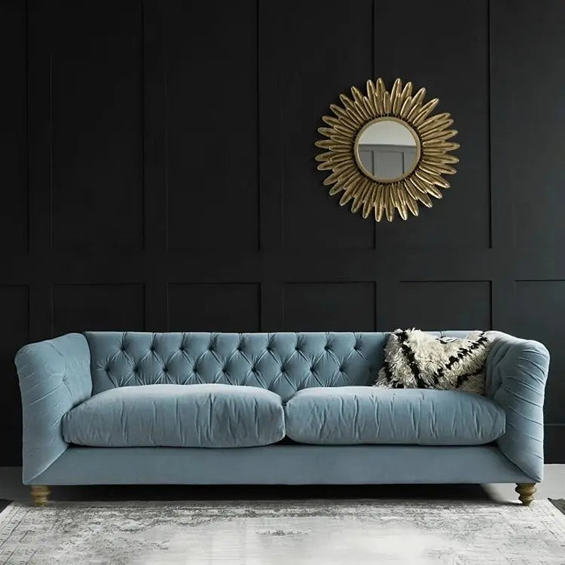 Sofa, 220 cm, Blue - KM-EG178-119