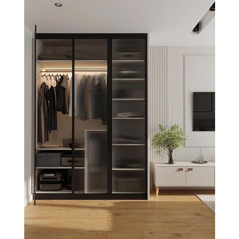 دولاب، 120 سم، خشبي/أسود - KM-EG140-211