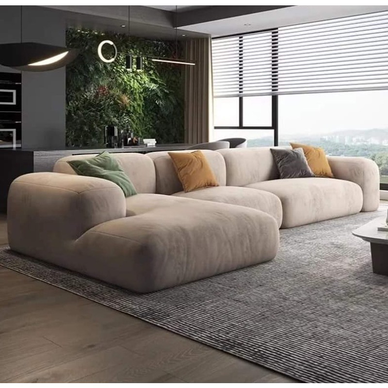 Corner Sofa, 330 × 180 cm, Beige - KM-EG117-73