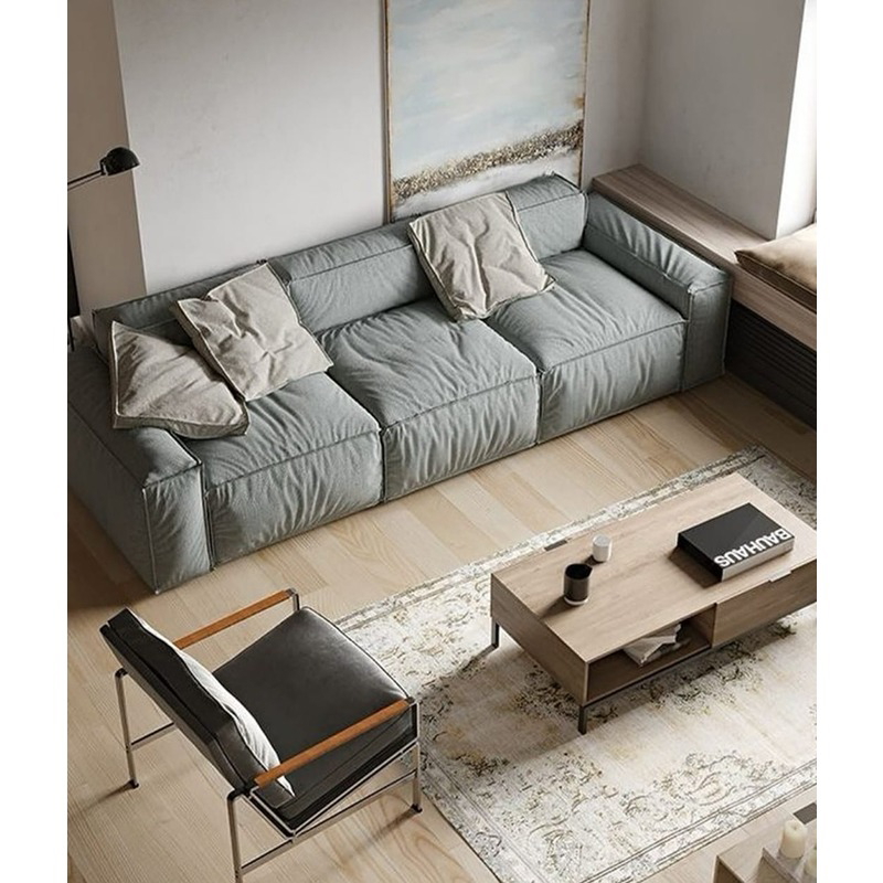 Sofa, 220 cm, Grey - KM-EG117-78