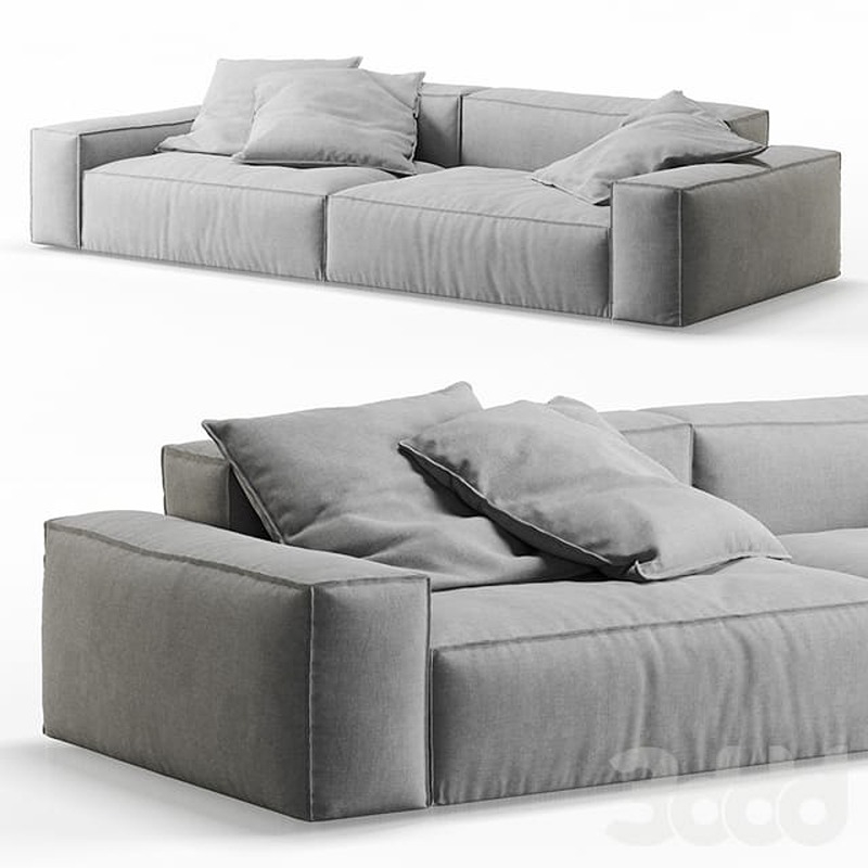 Sofa, 220 cm, Light Grey - KM-EG117-80