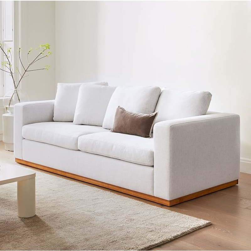 Sofa, 200 cm , White - KM-EG117-82