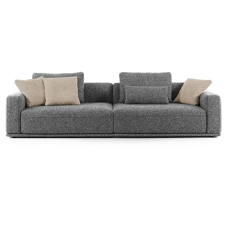 Sofa, 220 cm, Dark Grey - KM-EG117-83