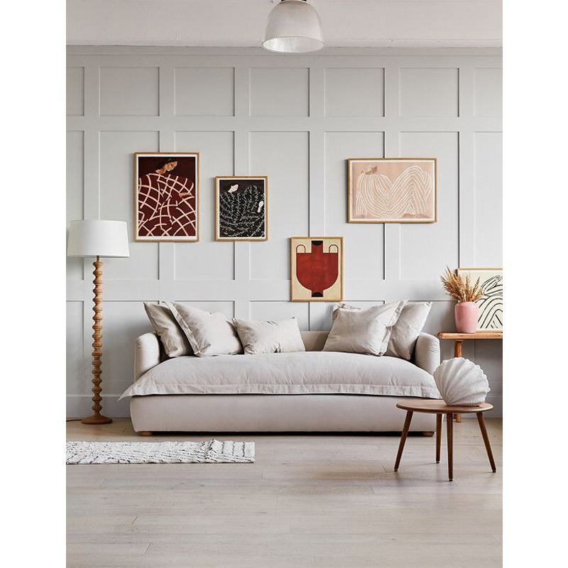 Sofa, 200 cm , Off White - KM-EG117-87