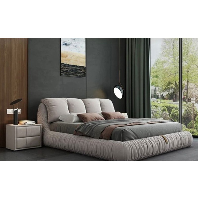 Bed, 180 cm, Off White - KM-EG117-62