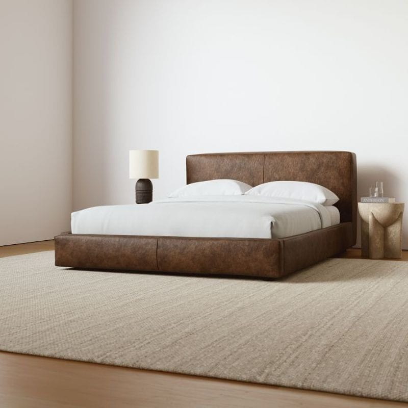 Bed, Multiple Sizes, Brown - KM-EG117-65