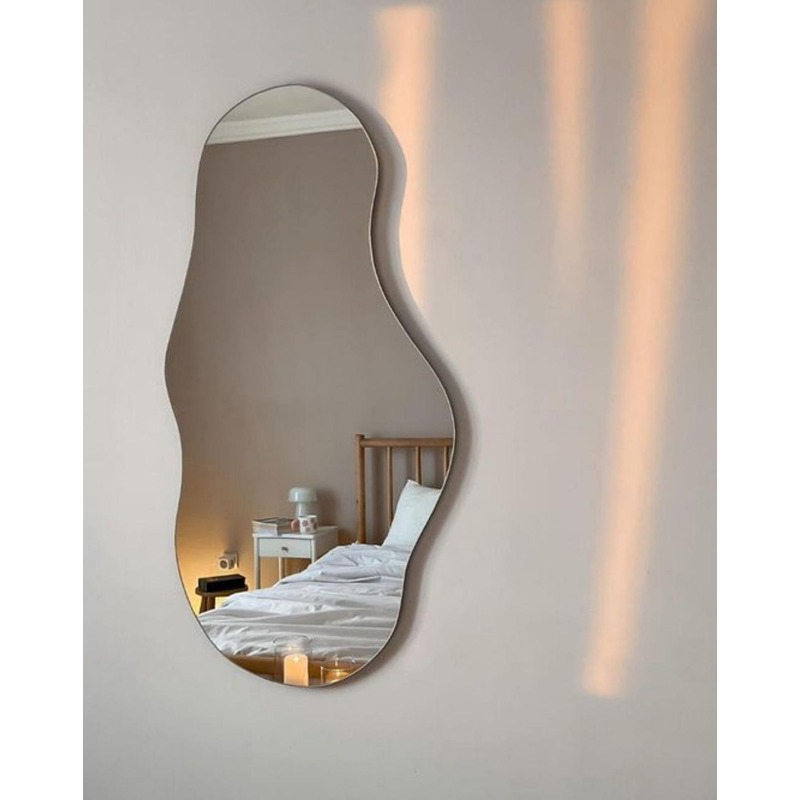 Wall Mirror, 50 × 100 cm, Silver - KM-EG185-09