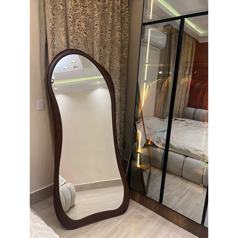 Stand Mirror, 80 × 180 cm, Dark Brown - KM-EG185-01