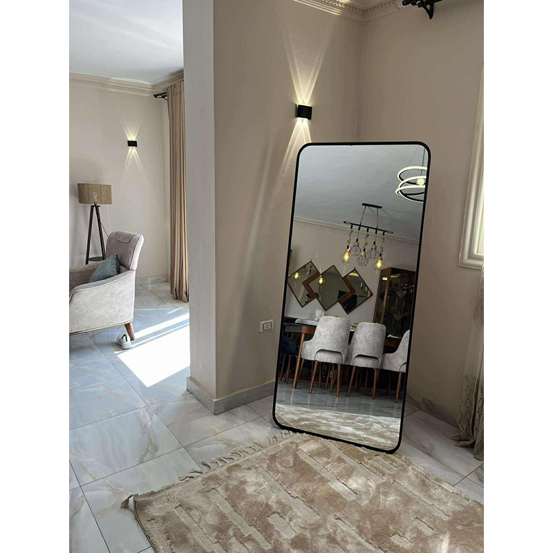 Stand Mirror, 90 × 190 cm, Black - KM-EG185-03