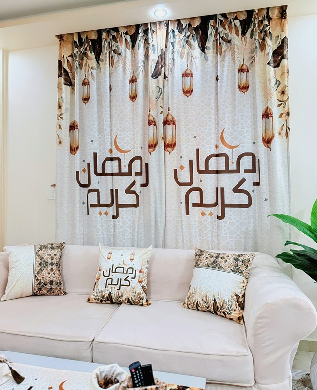 Ramadan Curtain, 140×270 cm,  Multicolor - KM-EG131-1587