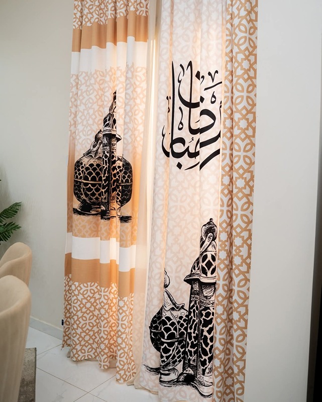 Ramadan Curtain, 140×270 cm,  Multicolor - KM-EG131-1588