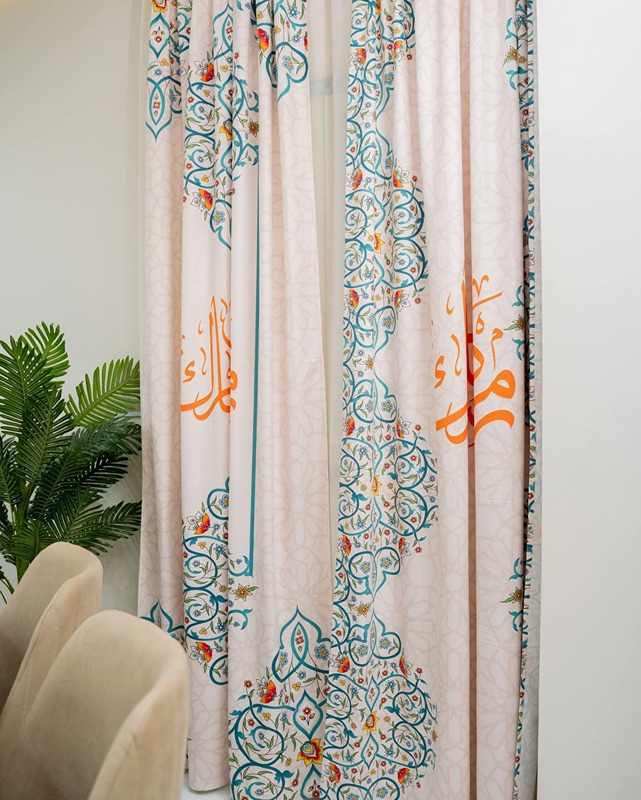 Ramadan Curtain, 140×270 cm, Multicolor - KM-EG131-1593