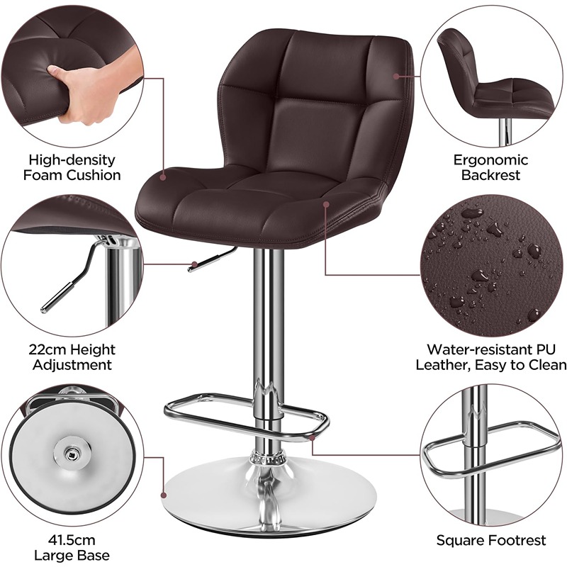 كرسي بار، قطعتين، متعدد الألوان  - KM-EG146-179